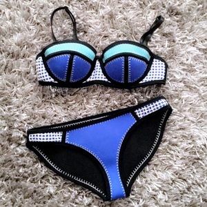 neoprene crochet bikini